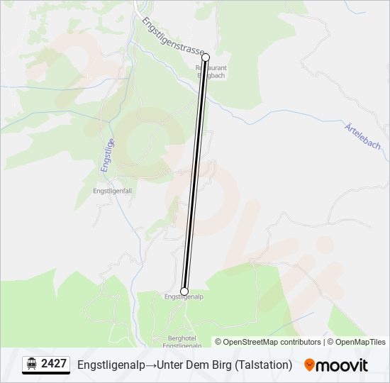 2427 Cable Car Line Map