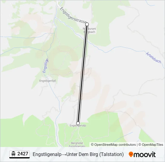 2427 Cable Car Line Map