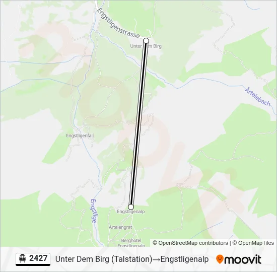 2427 Cable Car Line Map