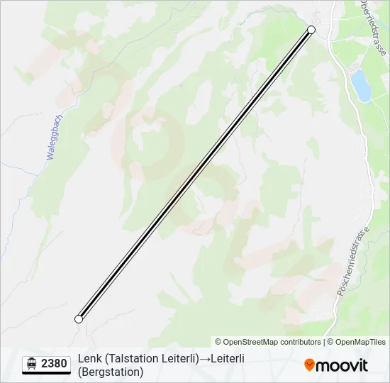 2380 Cable Car Line Map