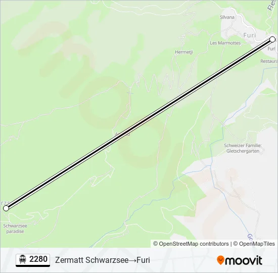2280 Cable Car Line Map