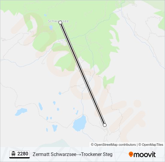 2280 Cable Car Line Map