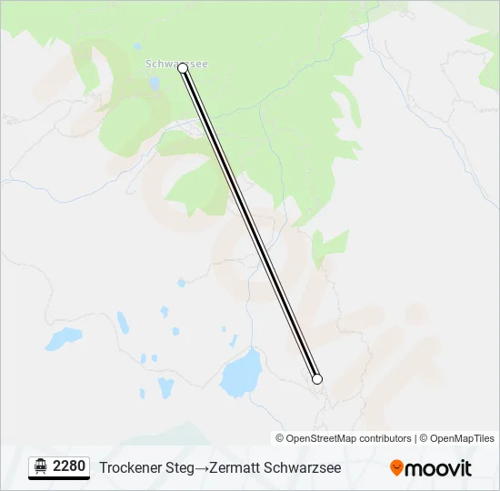 2280 Cable Car Line Map