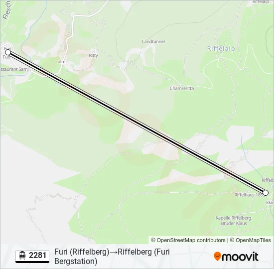 2281 Cable Car Line Map