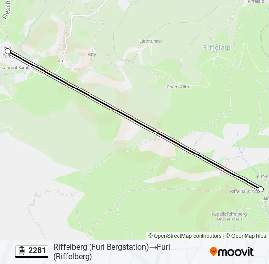 2281 Cable Car Line Map