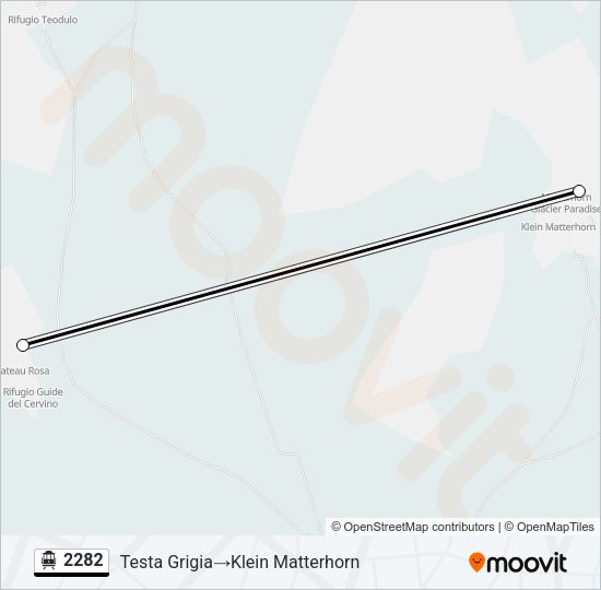 2282 Cable Car Line Map