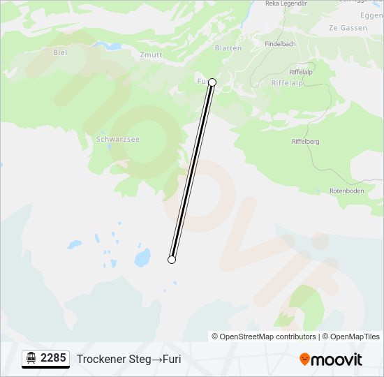 2285 Cable Car Line Map