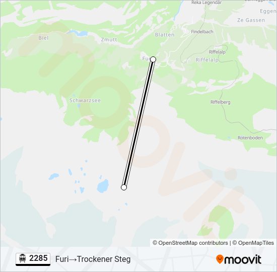 2285 Cable Car Line Map