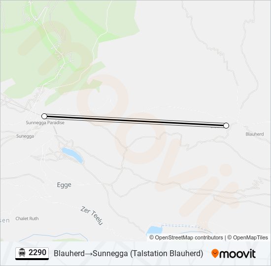 2290 Cable Car Line Map