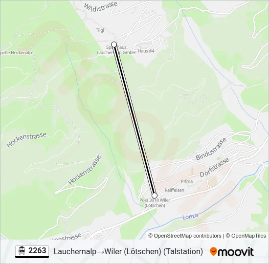 2263 Cable Car Line Map