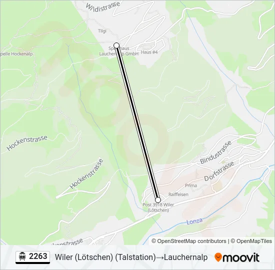 2263 Cable Car Line Map