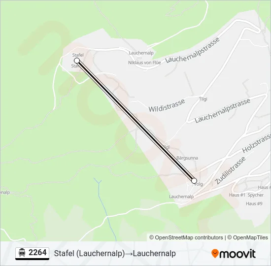 2264 Cable Car Line Map