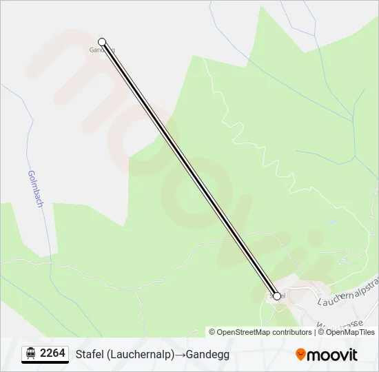 Plan de la ligne 2264 de téléphérique
