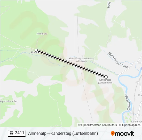 2411 Cable Car Line Map