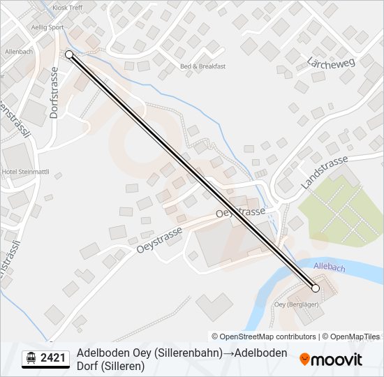 2421 Cable Car Line Map
