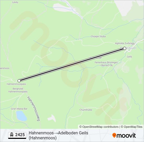 2425 Cable Car Line Map