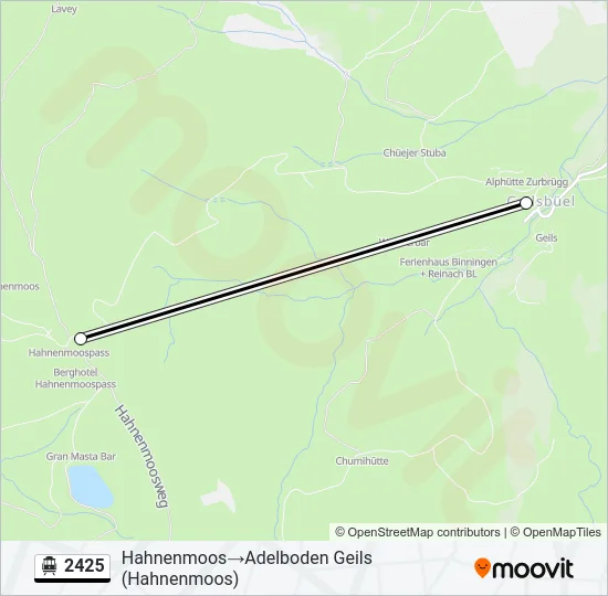 2425 Cable Car Line Map