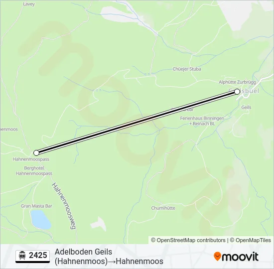 2425 Cable Car Line Map