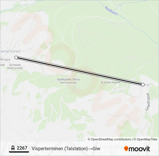 2267 Cable Car Line Map