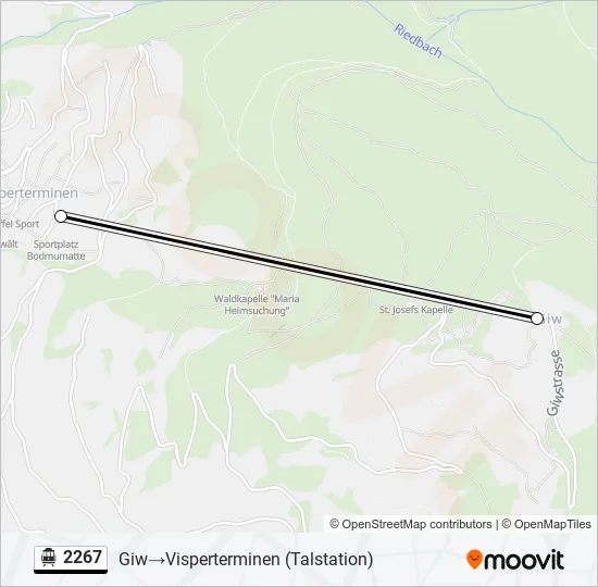2267 Cable Car Line Map