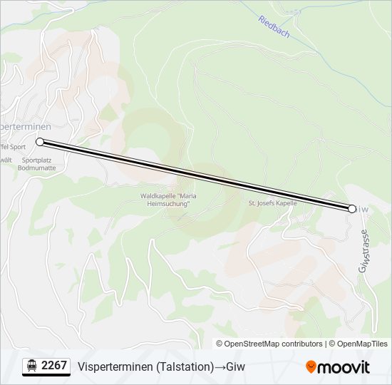 2267 Cable Car Line Map