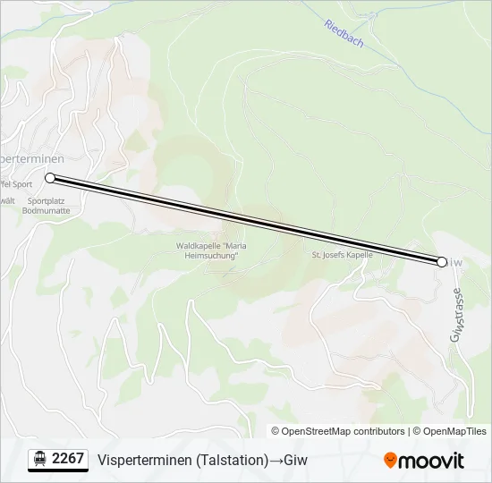 2267 Cable Car Line Map