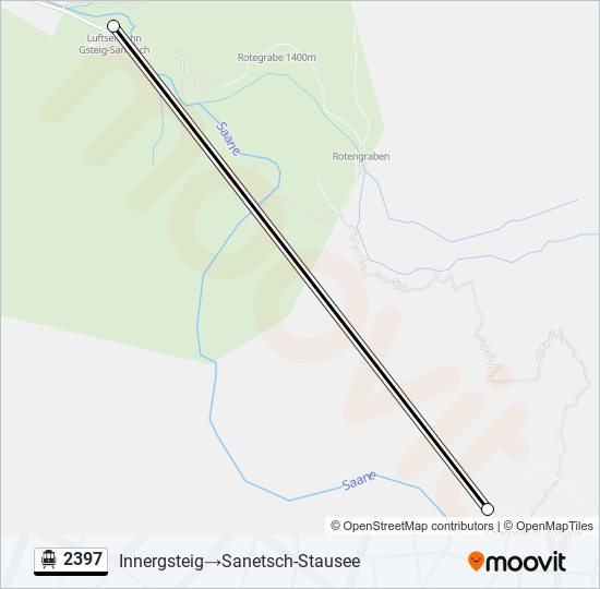 2397 Cable Car Line Map