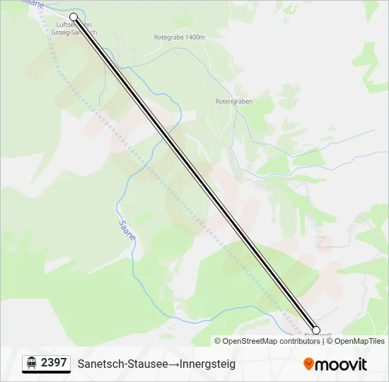 2397 Cable Car Line Map