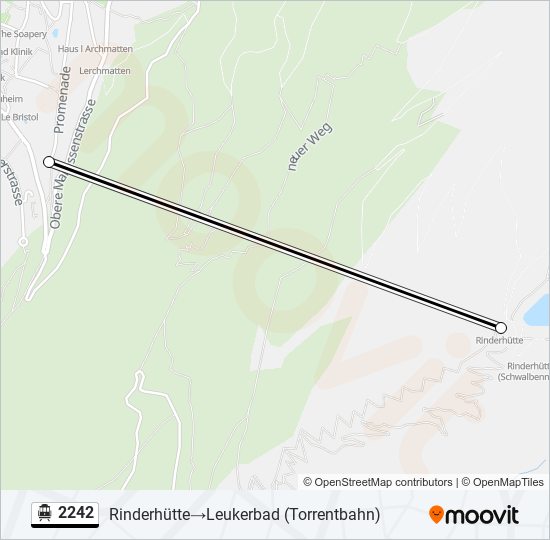2242 Cable Car Line Map