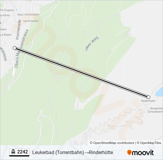 2242 Cable Car Line Map