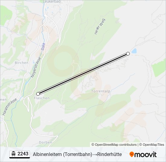 2243 Cable Car Line Map