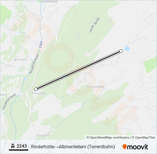 2243 Cable Car Line Map