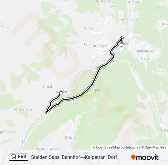 EV3 Bus Line Map