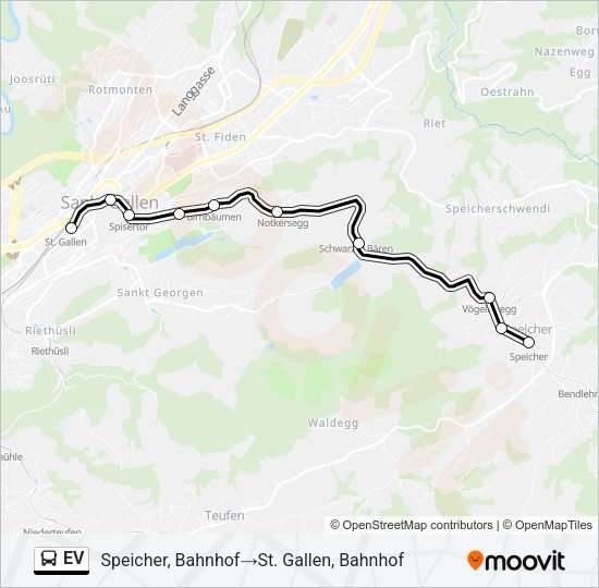 EV Bus Line Map
