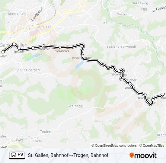 EV Bus Line Map