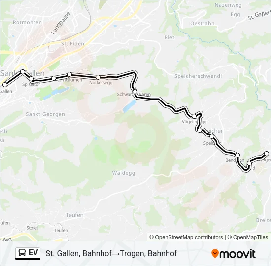 EV Bus Line Map