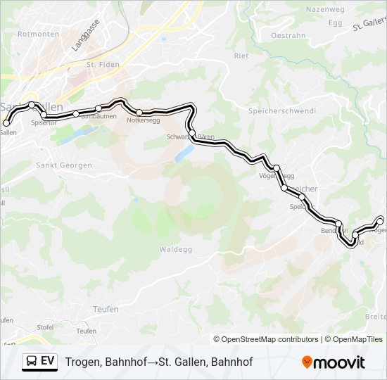 EV Bus Line Map
