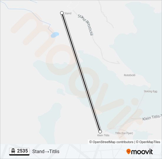 2535 Cable Car Line Map