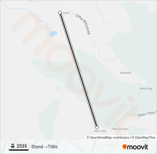 2535 Cable Car Line Map