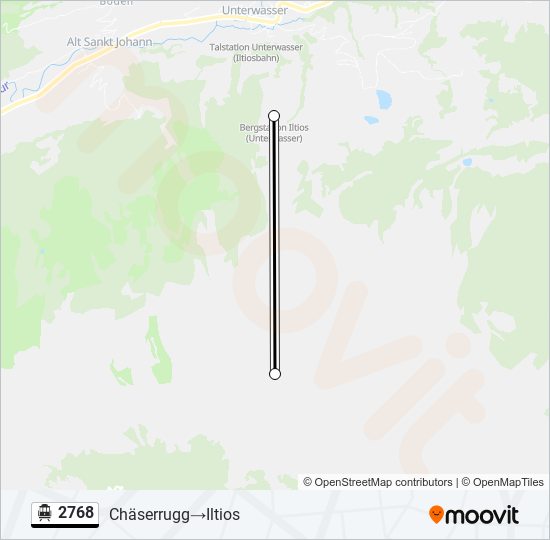 2768 Cable Car Line Map