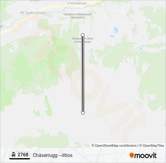 2768 Cable Car Line Map
