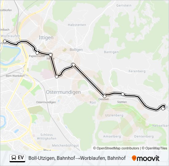 EV Bus Line Map