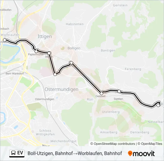 EV Bus Line Map