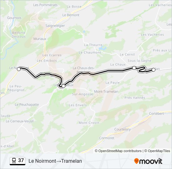 37 Train Line Map