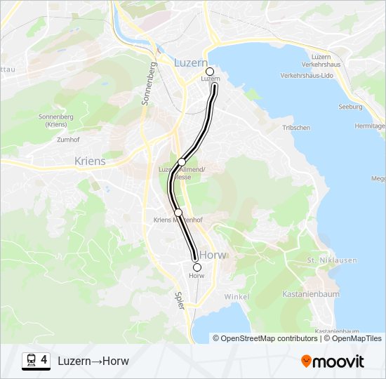 4 Train Line Map