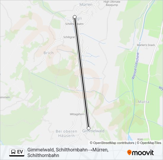 EV Bus Line Map