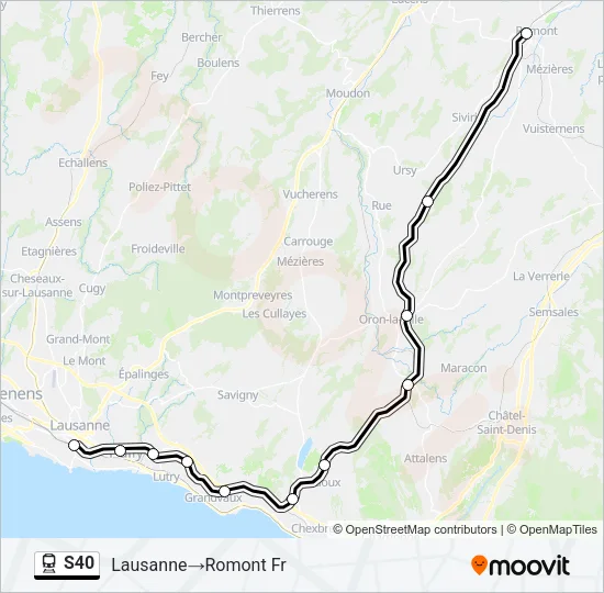 S40 Train Line Map