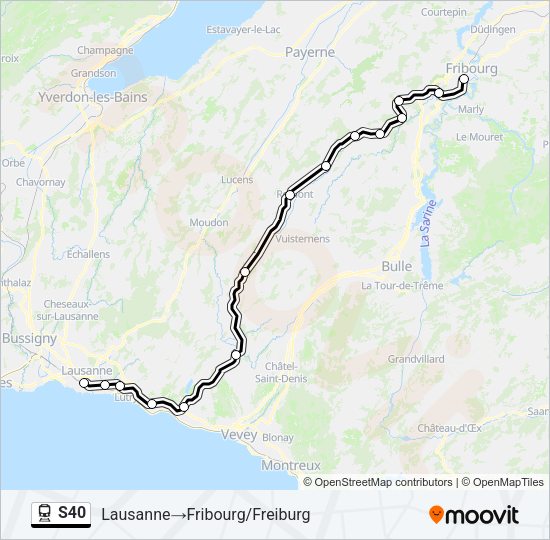 S40 Train Line Map