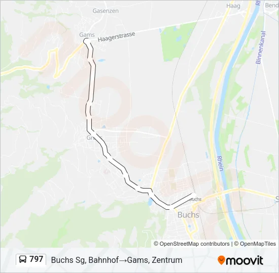 797 Bus Line Map