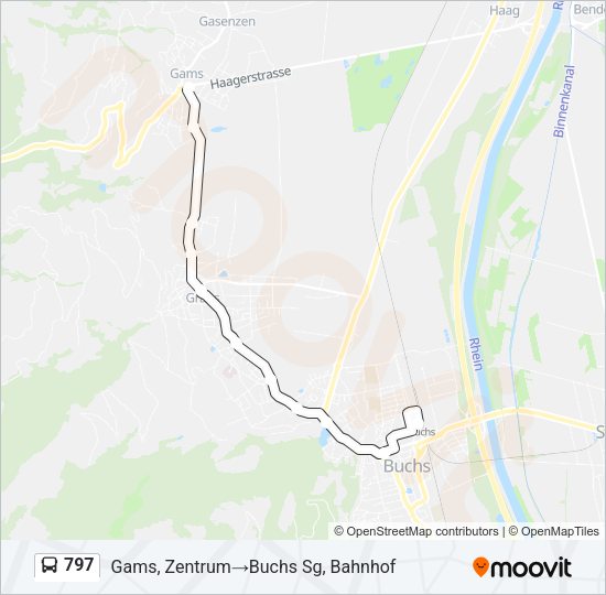 797 Bus Line Map
